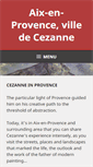Mobile Screenshot of cezanne-en-provence.com