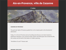 Tablet Screenshot of cezanne-en-provence.com
